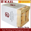 logo and company information printed on each page pallet sticky note, self-adhesive easy peel off, office daily product